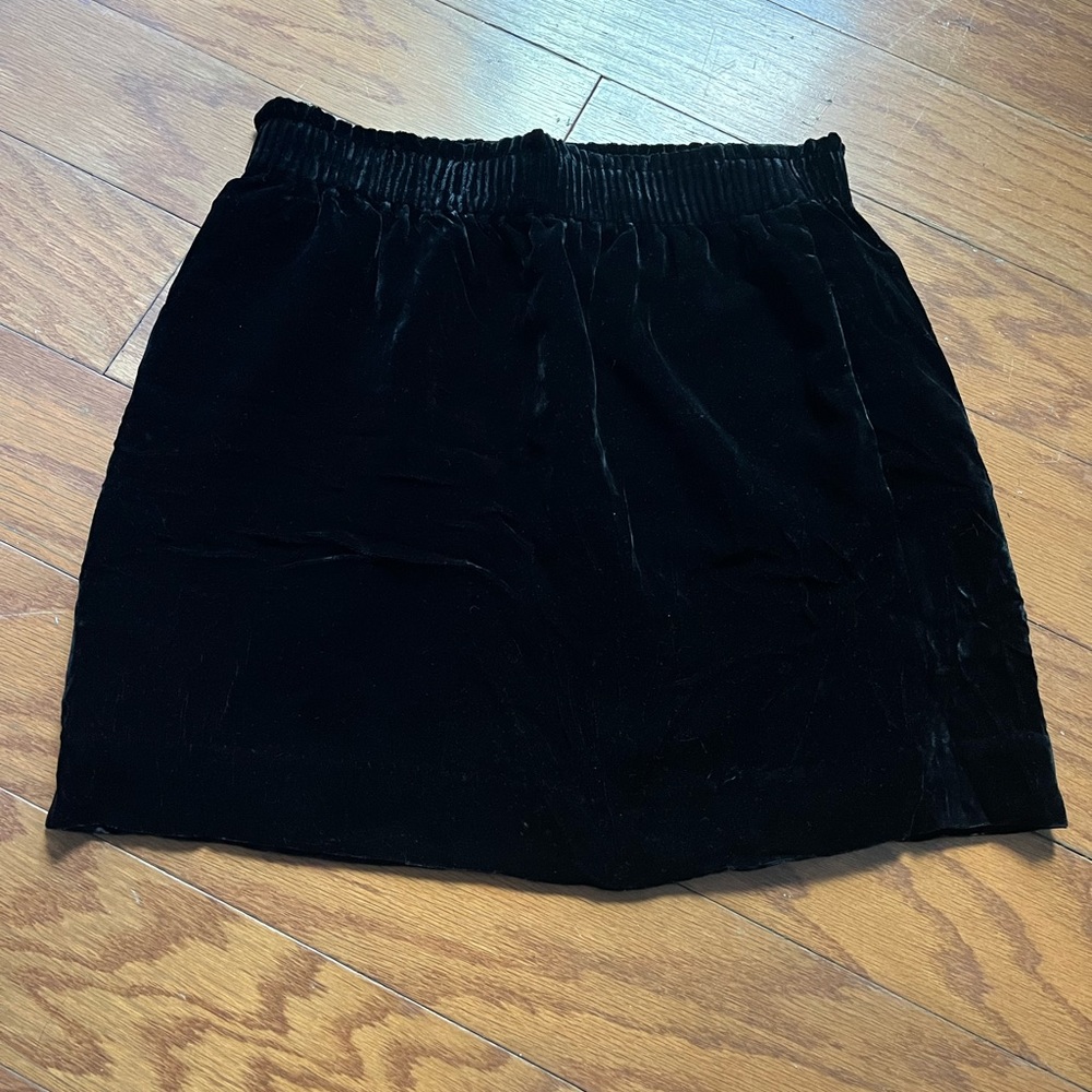 Black Velvet J Crew Skirt Size 6